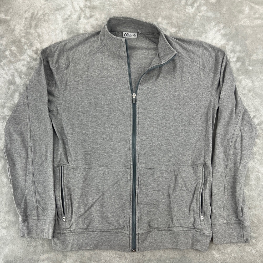 Tasc Performance Womens Gray Bamboo Organic‎ Cotton Full Zip Jacket Size M